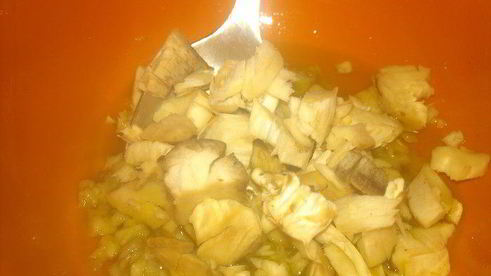 фаршированные грибы с картофелем