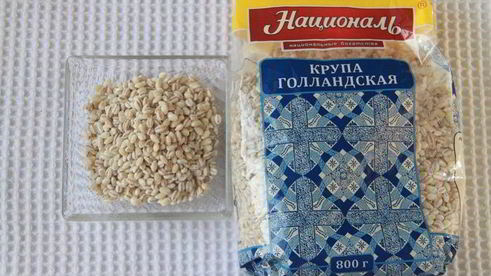 фаршированные перловкой грибы