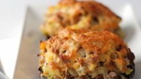 фаршированные шляпки шампиньонов