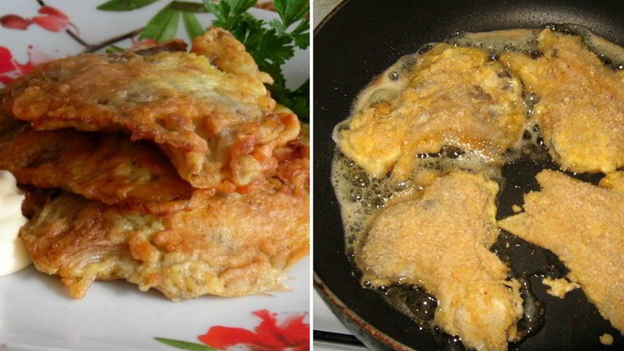 Рецепт грибных отбивных