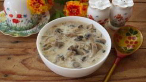 грибы под соусом