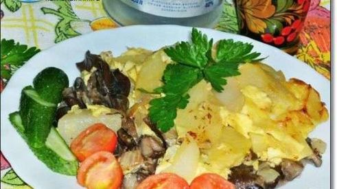 грибы с картофелем в горшочке