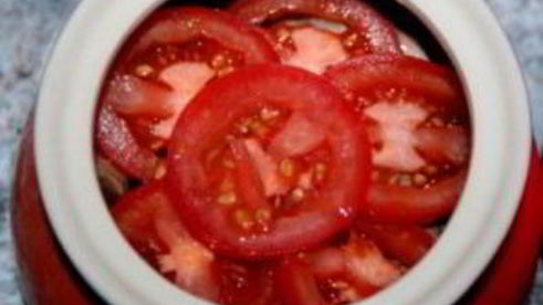 грибы в духовке в горшочке