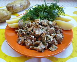 Лисички в духовке