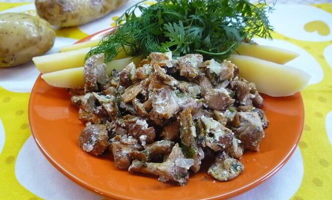 Лисички в духовке