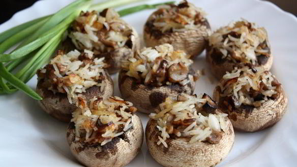 Рецепт Постных фаршированных шампиньонов