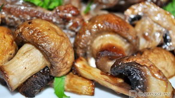 Рецепт Запеченных в духовке шампиньоны