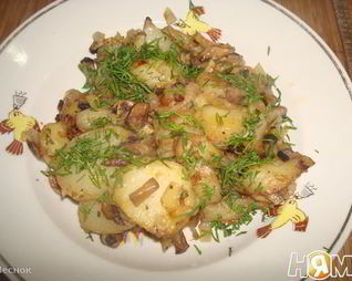 Жаренка с грибами