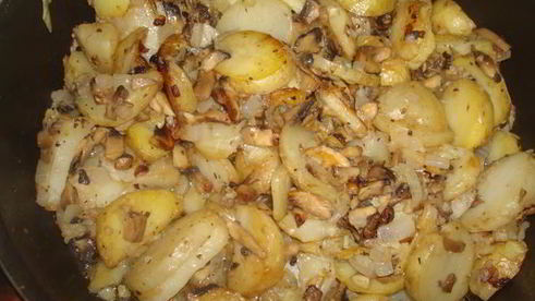 жаренка с грибами