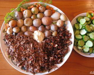 Жареные грибы рыжики