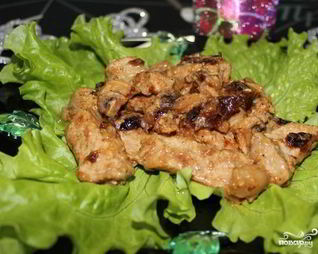 Жареные грибы со свининой