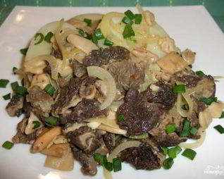 Жареные сморчки