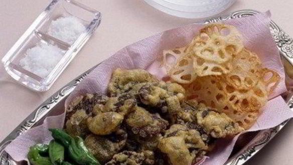 Рецепт Золотистых грибов в кляре с зеленым луком