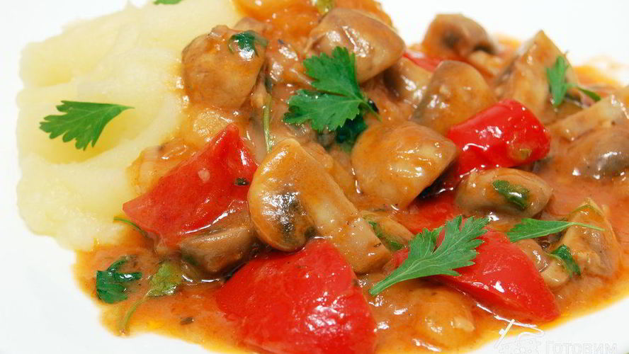 Рецепт грибного гуляша