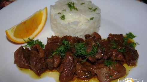 гуляш из барашка под апельсиновым соусом