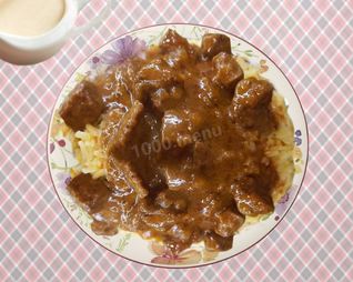 Гуляш из филе утки