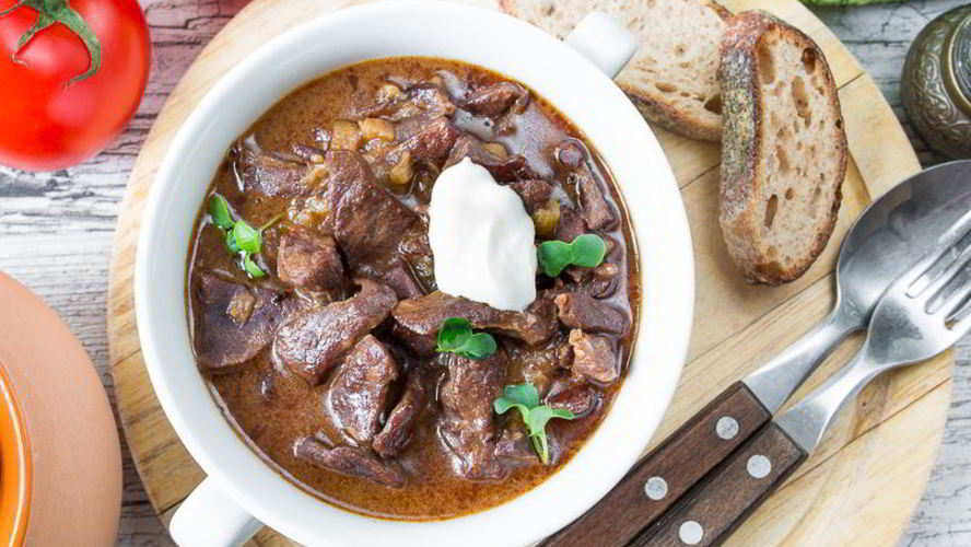 Рецепт гуляша из говяжьего сердца