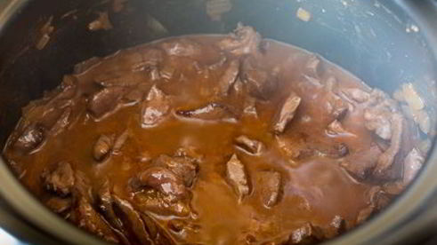 гуляш из говяжьего сердца