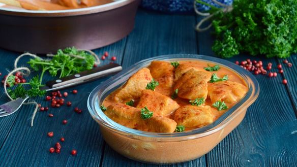 Рецепт Гуляша из индейки с подливкой