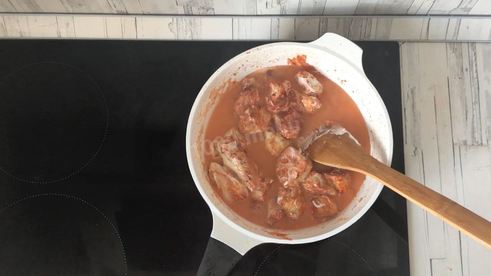 гуляш из индейки с подливкой