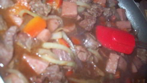 гуляш по-немецки с перцем