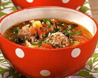 Суп-гуляш из фарша