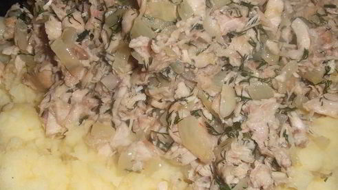 картофельное пюре с индейкой