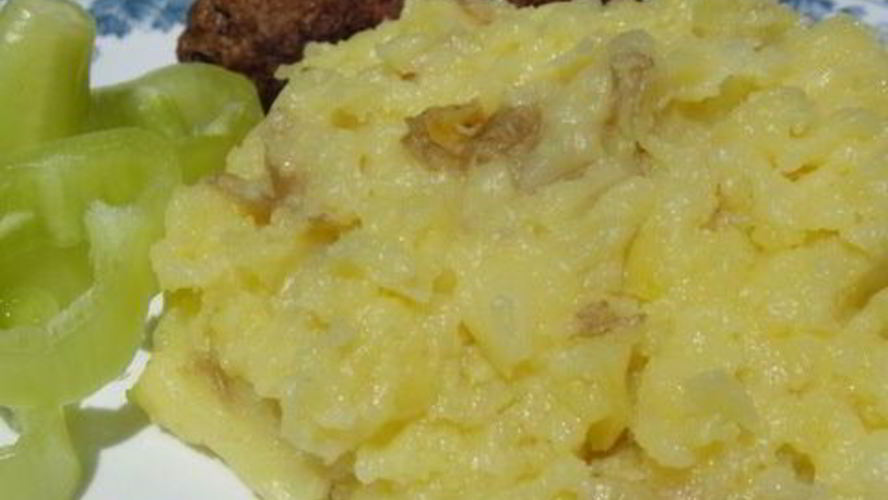 Рецепт картофельного пюре с твердым сыром