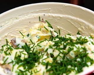 Картофельное пюре со сметаной