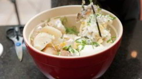 картофельное пюре со сметаной