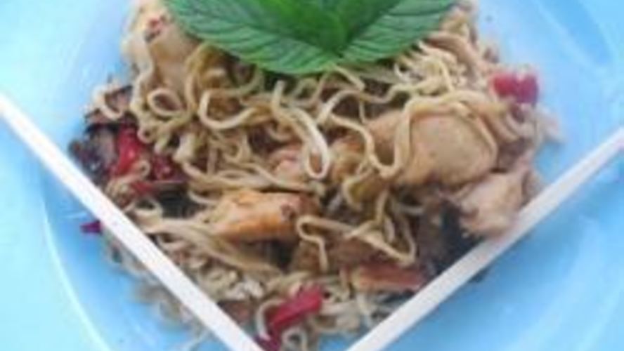 Рецепт китайской лапши с курицей и овощами