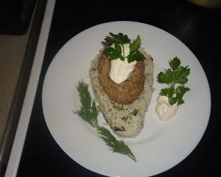 Котлета с рисом