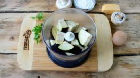 котлеты из баклажанов с грибами