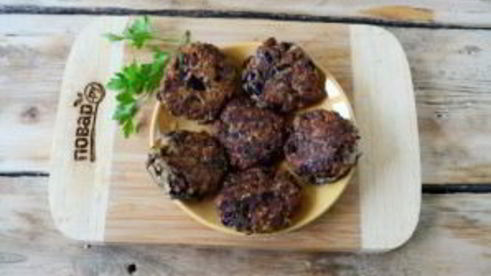 котлеты из баклажанов с грибами