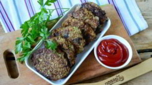 котлеты из кабачков с грибами