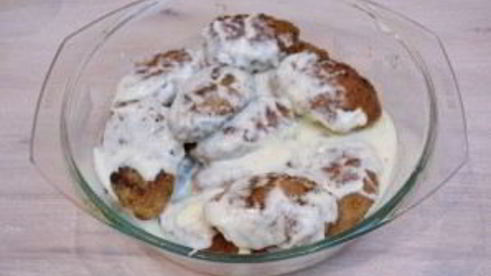 котлеты под соусом бешамель