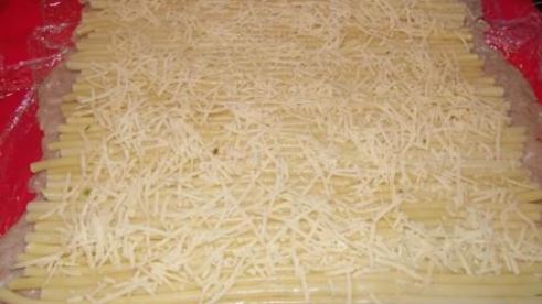 котлеты с макаронами в рулете