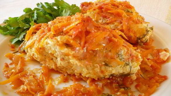 Рецепт Куриных котлеток с кабачком, запеченные с овощами