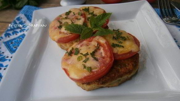 Рецепт Куриных котлет с кабачком и мятой