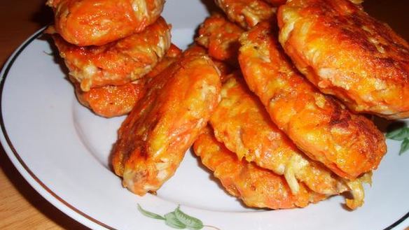 Рецепт Морковна-куриных котлетки