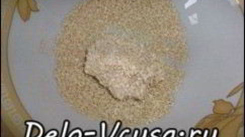 свиные котлеты с сыром пармезан в кунжутной панировке