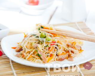 Лапша в воке