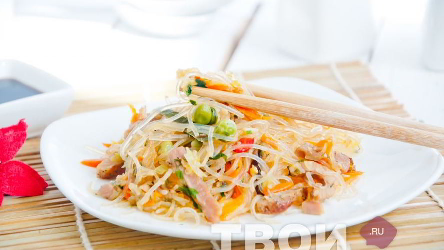 Рецепт лапши в воке