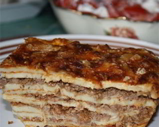 Блинная лазанья