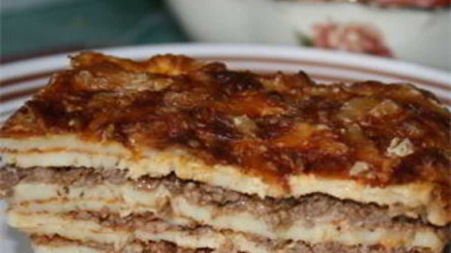 Рецепт блинной лазанья