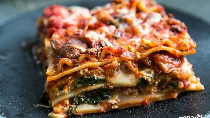 Рецепт лазаний грибная