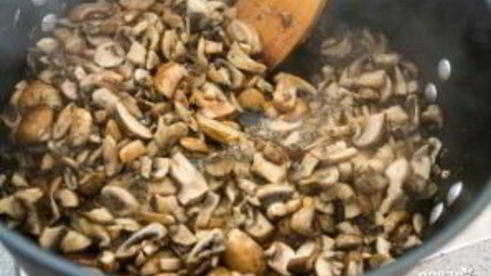 лазанья грибная