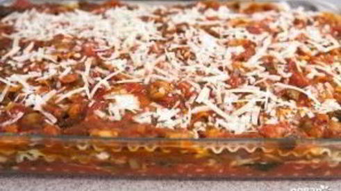 лазанья грибная