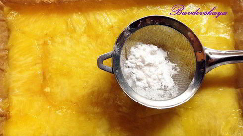 лазанья из ананаса с имбирем