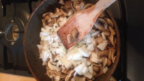 лазанья из кабачков с грибами